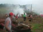 Wilderness Fellowship Volunteers Doing Barn Clean Up